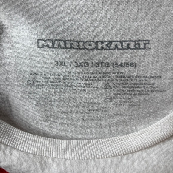 Mario Kart T-Shirt White Graphic Tee 3XL 3XG 3TG Nintendo Super Mario Bros - Picture 5 of 8
